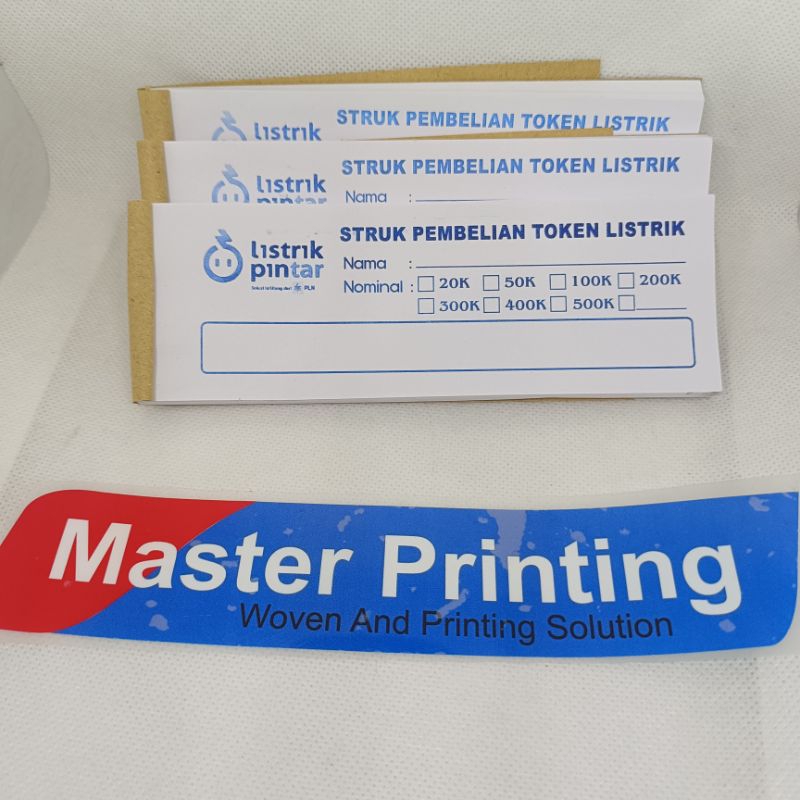 

Struk Pembelian Token Listrik 1 rangkap 1/8 A4 landscape