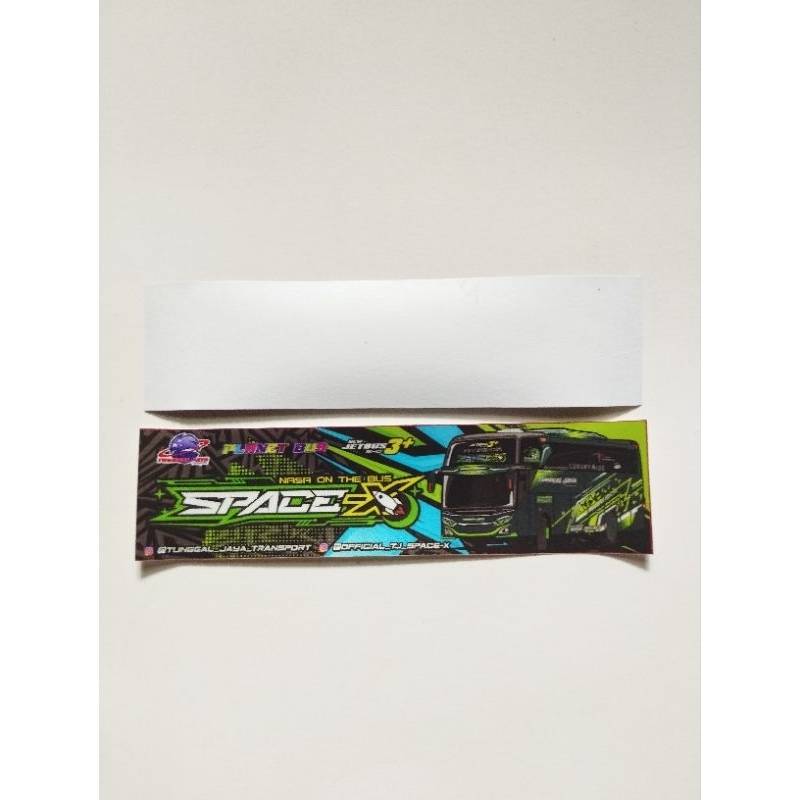 

Stiker bus Space x tunggal jaya 1 pcs