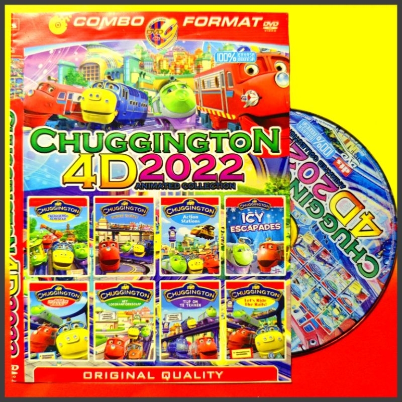Kaset Film Kartun Anak Koleksi Kereta CHUGGINGTON Episode Terbaru isi 8 Judul Bahasa Indonesia
