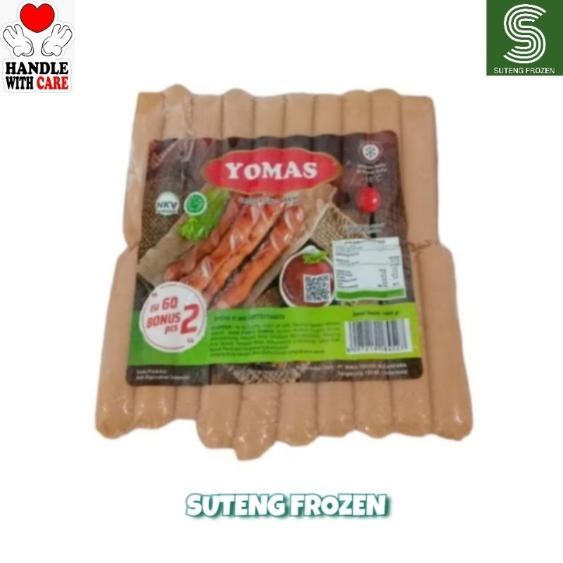 

Yomas Sosis Ayam 1 kg isi 60+2 pcs