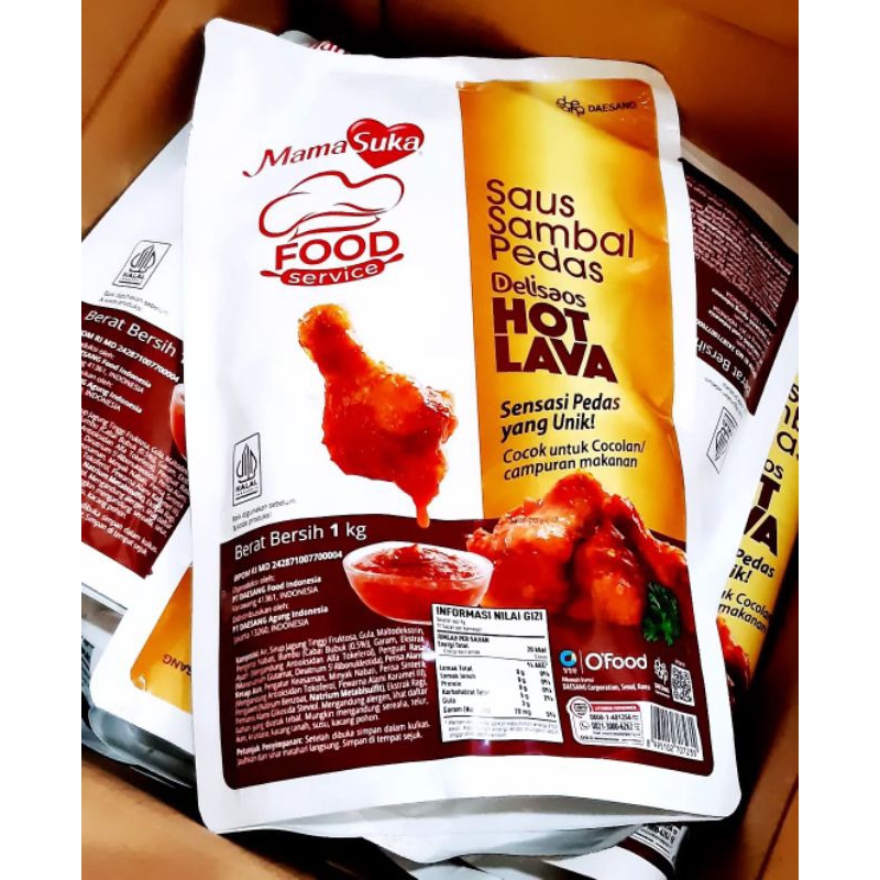 

Mama Suka Food Hot Lava Saus Sambal Pedas