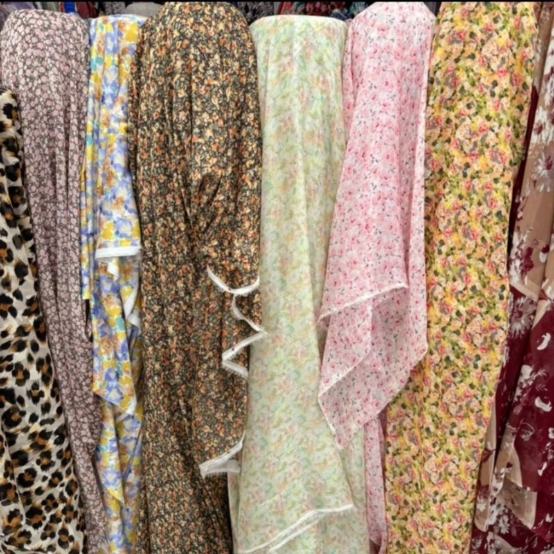 kain sifon motif bunga / kain sifon motif / kain murah