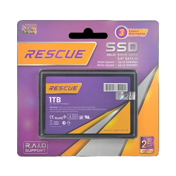 SSD V-Gen Rescue 1TB - Sata 3 VGen 1 TB 2.5"