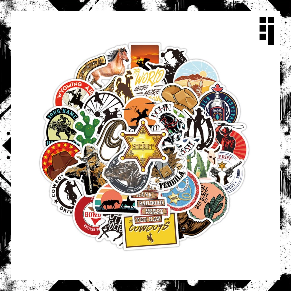 

Stiker Cutting COWBOY SHERIFF Vinyl