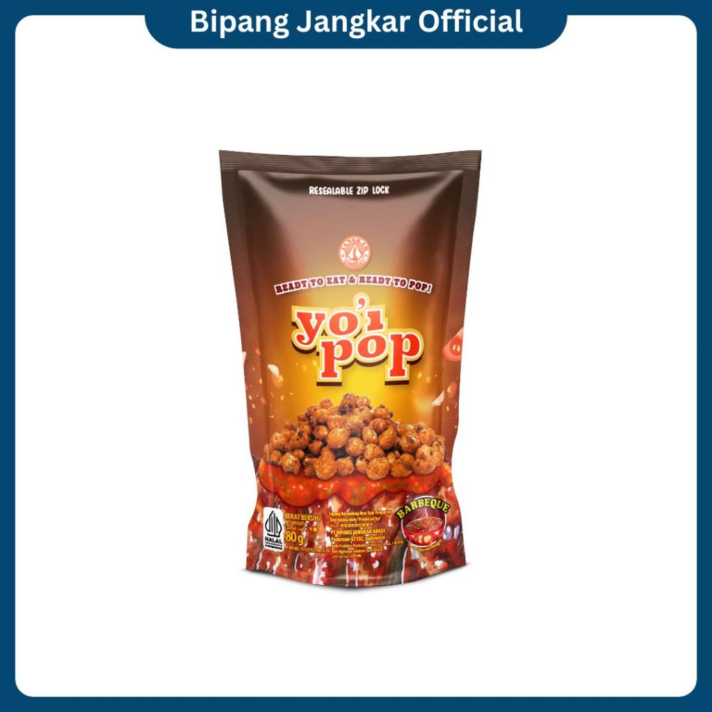 

YOI POP Popcorn / BRONDONG JAGUNG PASURUAN BBQ Flavour