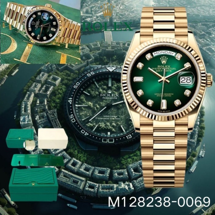 Murah Original [Garansi 5 Tahun] Jam Tangan ROLEX Asli 100% M128238-0069 Datejust Teflon Jam Tangan 