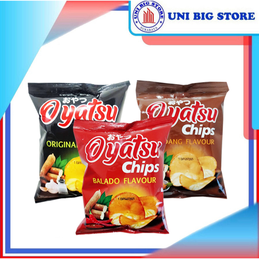 

Oyatsu Cassava Chips Original | Balado | Rendang 110 gr Keripik Kripik Singkong