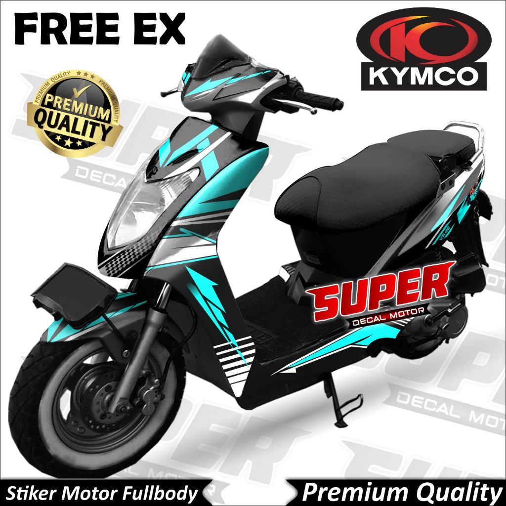 Decal Kymco Free Ex Full Body Stiker Kymco Free Ex Full Body Kymco Free Ex Hitech