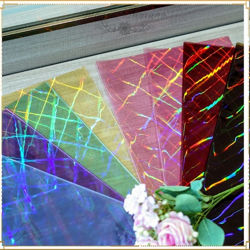 

Plower Wrapping Hologram cellophane Water proof kertas buket bunga WAJIB CO KARDUS