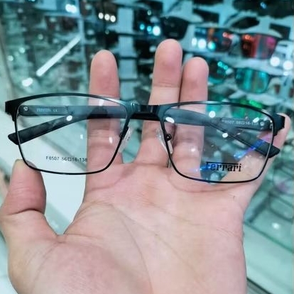 best seller frame kacamata Ferrari8507 kacamata gaya sport pria original