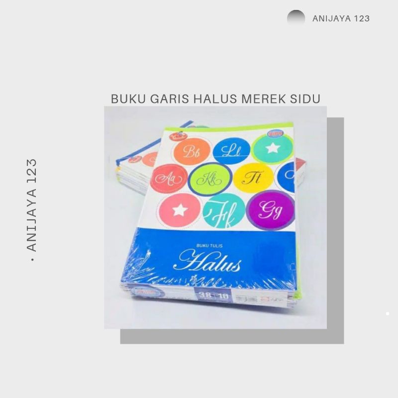 

BUKU GARIS HALUS MEREK SIDU 1PACK ISI 10 BUAH ( 36L)