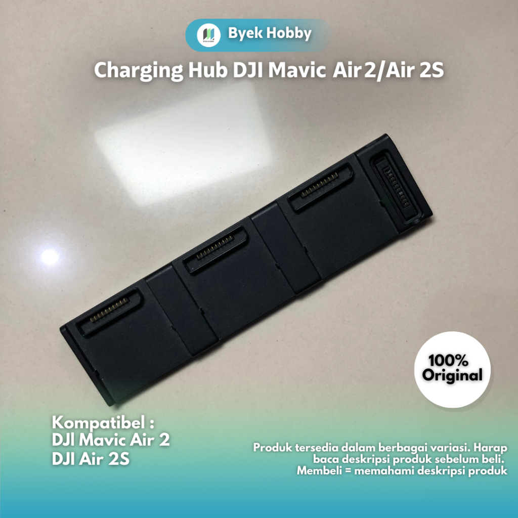 Original Charging Hub DJI Mavic Air 2 & DJI Air 2S (Charger 3 Baterai)