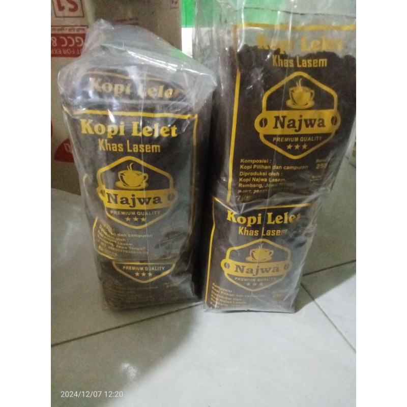 

kopi najwa 200g. bubuk hitam.kopi lelet Lasem.kopi murah.kopi mantap