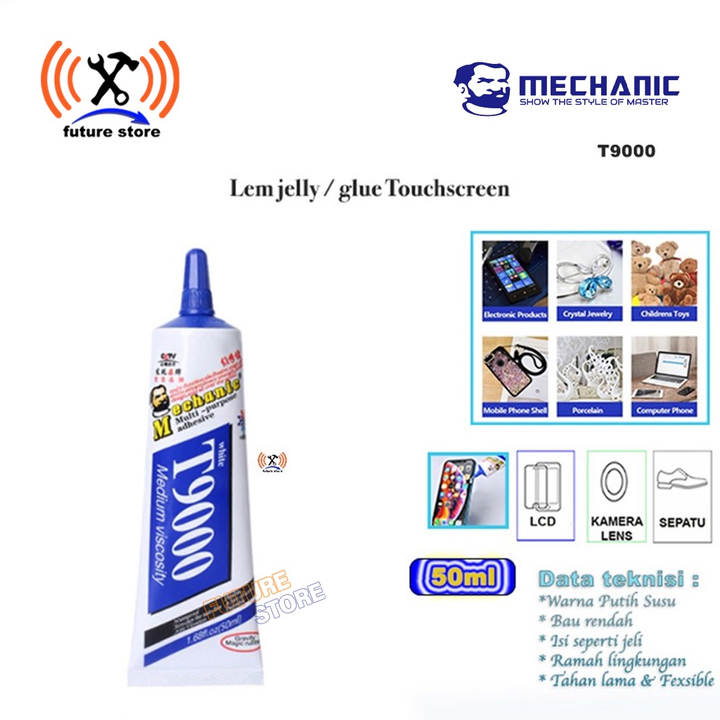 

LEM TOUCHSCREEN LCD JELLY MECHANIC T9000 50ML PUTIH SUSU ORIGINAL