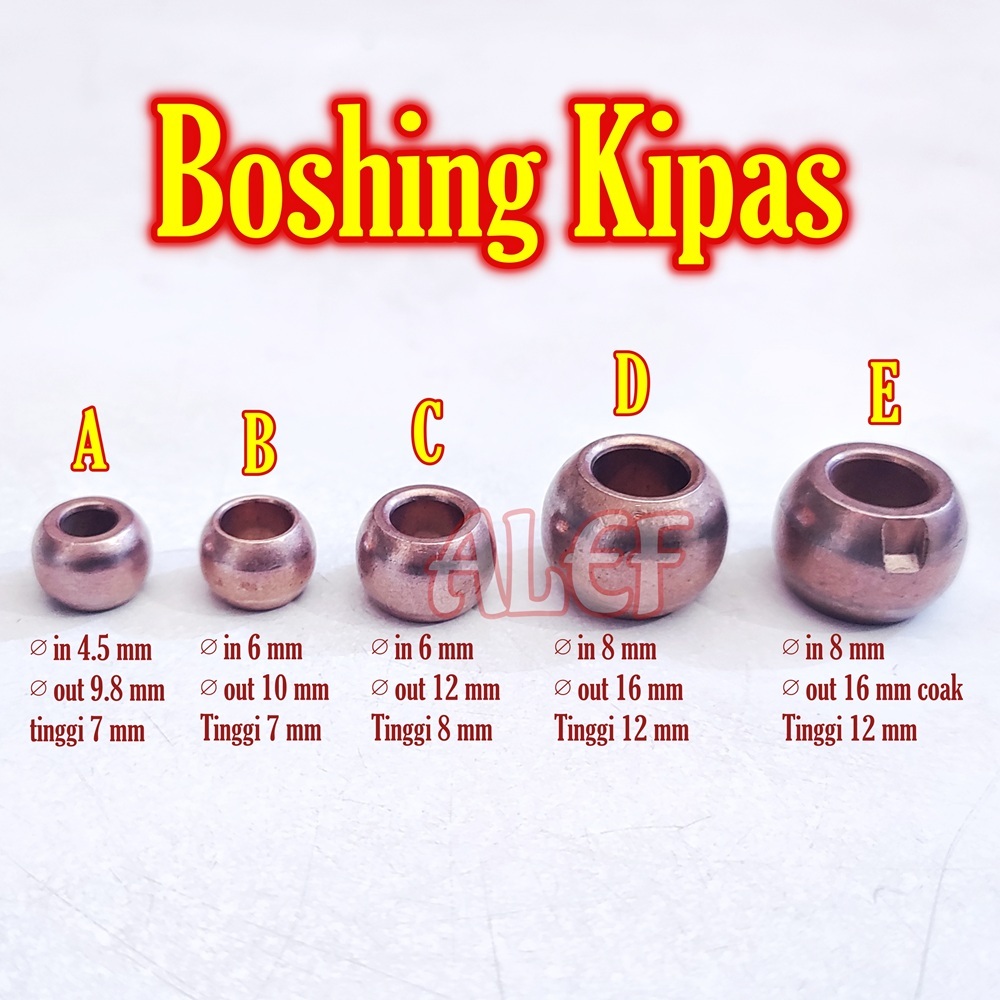 5Pcs boshing kipas angin diameter in 4.5 6 8 mm bos