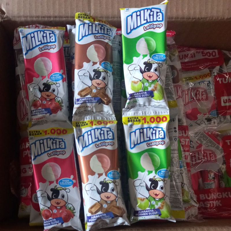 

MILKITA LOLIPOP 1BAGS ISI 3 RENTENG