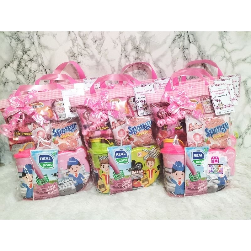 

Set Lunchbox serba Pink STLB || Paket snack kotak makan serba pink || hampers snack || Parcel ulang tahun