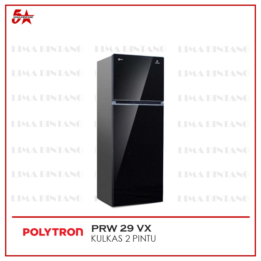 POLYTRON KULKAS 2 PINTU INVERTER 260 LITER PRW-29VX / PRW 29 VX