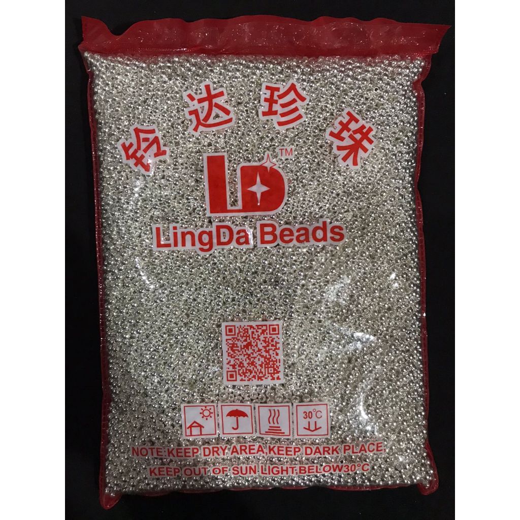 @40gram 4mm PAYET MOTE SILVER JEPANG (MJ93)