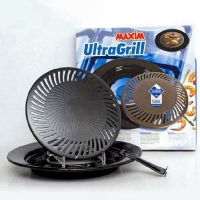 Maxim Ultra Grill Alat Pemanggang Daging Ala Korea/Ultra Grill Pan 33 cm/Panggangan Korean BBQ