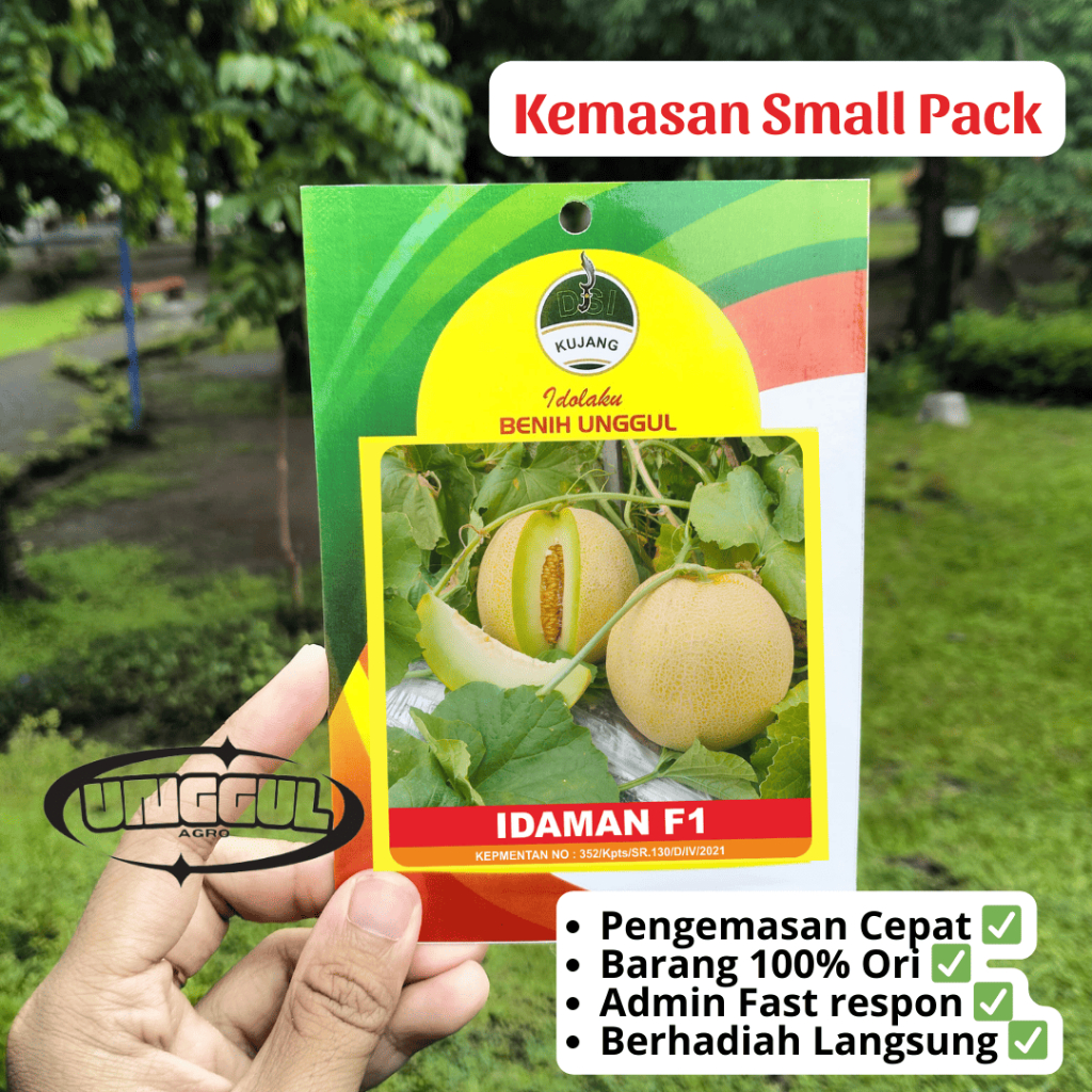 Benih Melon Cap Kujang IDAMAN F1 small pack isi 50