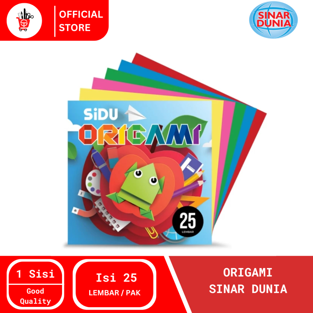 

Kertas Lipat | Origami Sinar Dunia 12x12, 14x14, 16x16 (1 PAK)