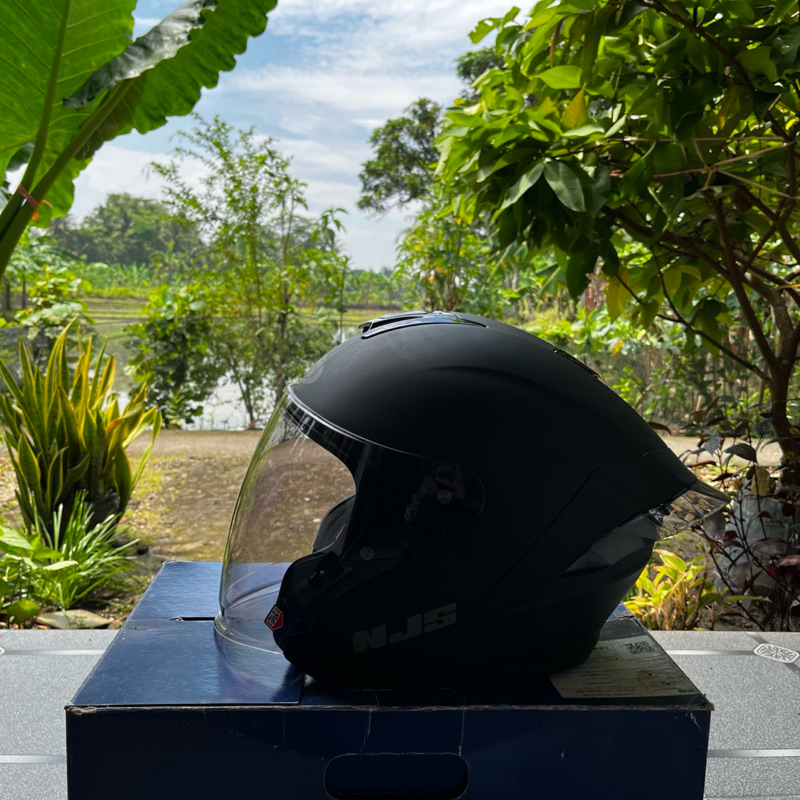 PRELOVED HELM NJS KAIROZ BLACK DOFF