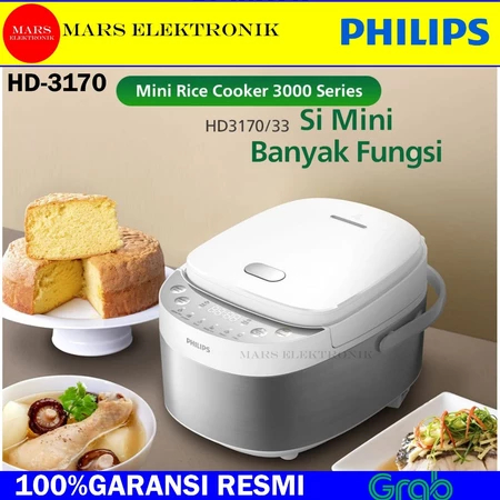 PHILIPS RICE COOKER DIGITAL HD-3170 - 0,85LITER -  MINI RICE COOKER - PHILIPS RICE COOKER MAGIC COM 