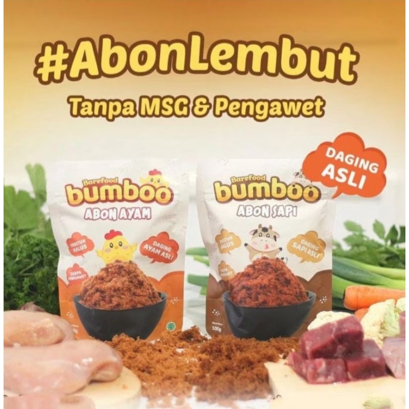 Barefood Bumboo Abon Ayam Daging Asli