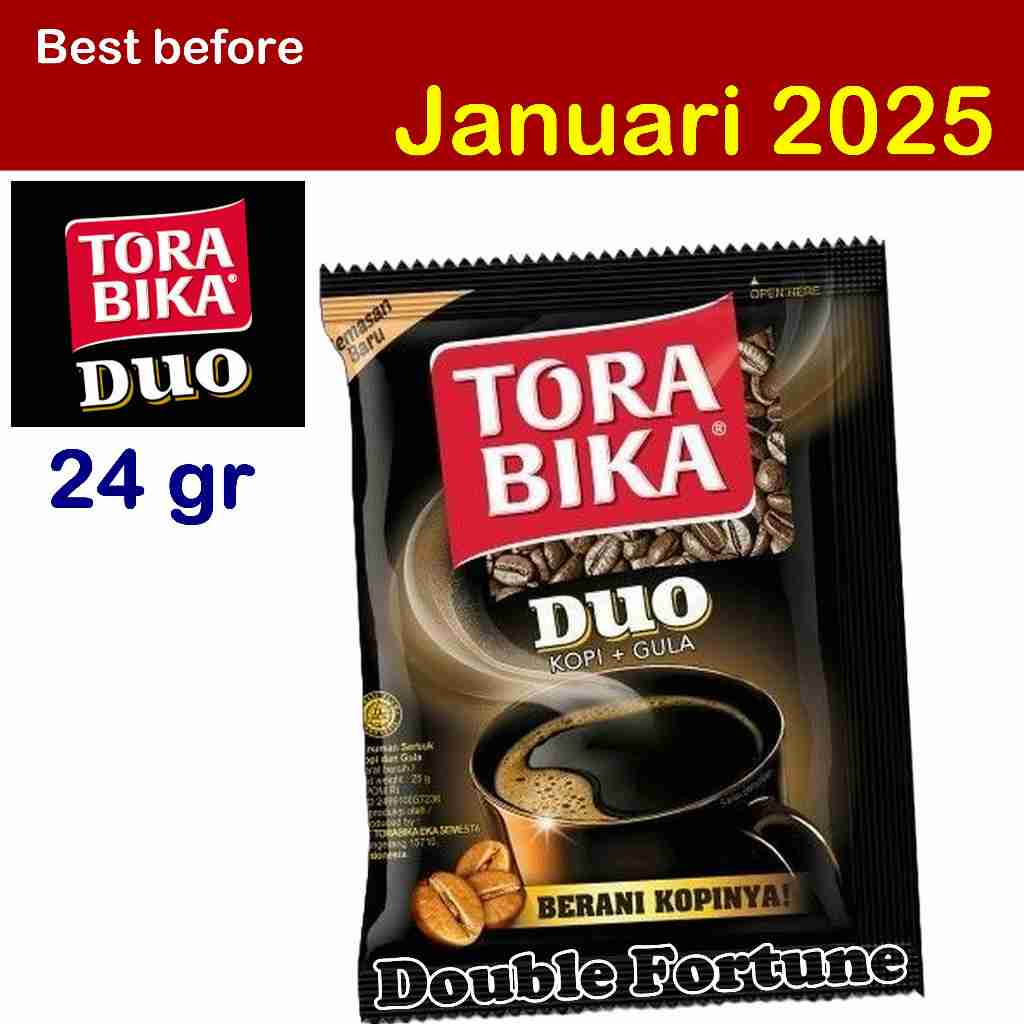 

TORABIKA Duo Kopi + Gula Sachet 24g / Kopi Instan Serbuk Bubuk Torabika 24g