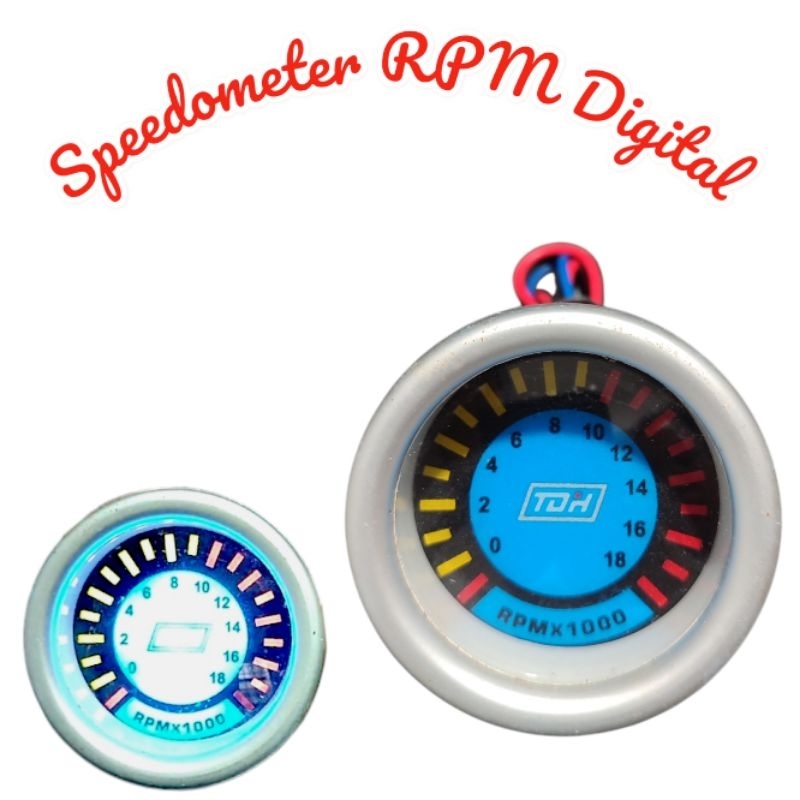 RPM SPEED METER SPEEDOMETER DIGITAL AMPERE BULAT