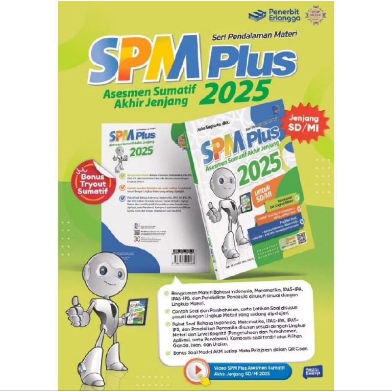 BUKU SPM PLUS 2025 SD KELAS 6 ERLANGGA || KUNCI JAWABAN