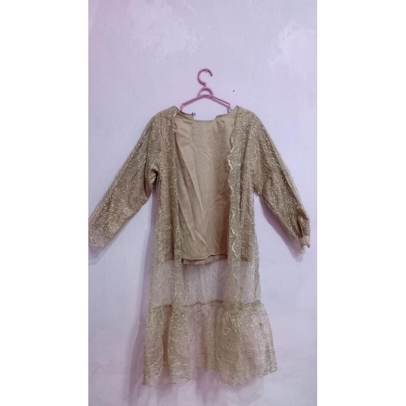 OUTER BRUKAT / OUTER TILE / TUNIK BRUKAT / TUNIK TILE / BAJU KONDANGAN