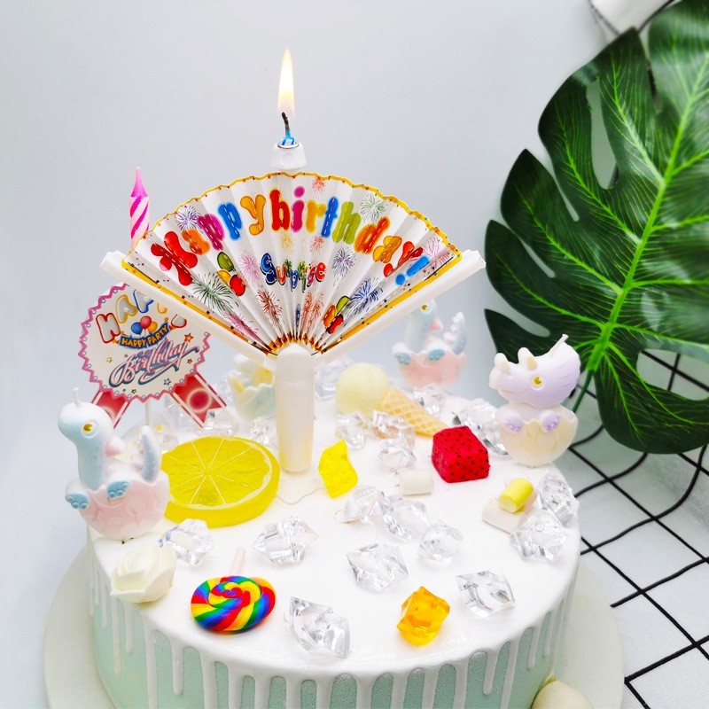 lilin ulang tahun model kipas - bday candle - lilin ultah