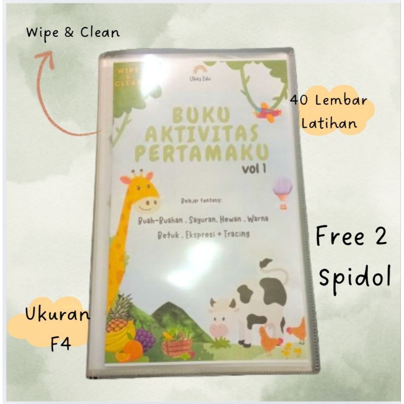 

BUKU AKTIVITAS PERTAMAKU | Buku aktivitas Anak 2-5 tahun | Vol 1