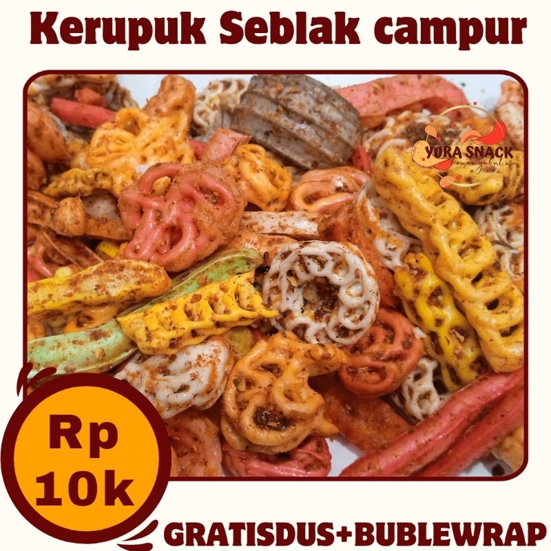 

Krupuk Seblak Campur Pedas Gurih - Cemilan Kekinian Murah Rp10K