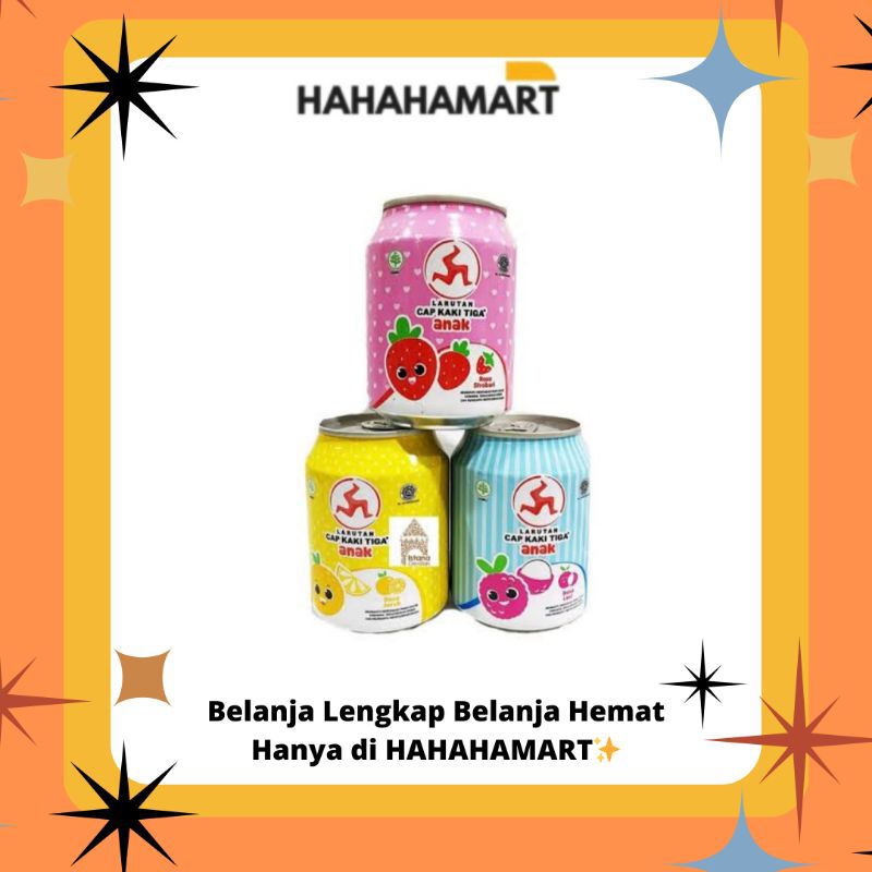 

LARUTAN CAP KAKI TIGA KALENG ANAK 250 ML || HARGA KARTON ISI (24 PCS)