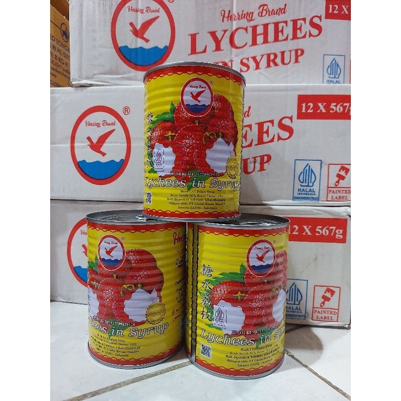

QH Herring Brand Lychee in syrup Leci sirup lychees Kaleng Leci kaleng Leci dalam sirup HALAL
