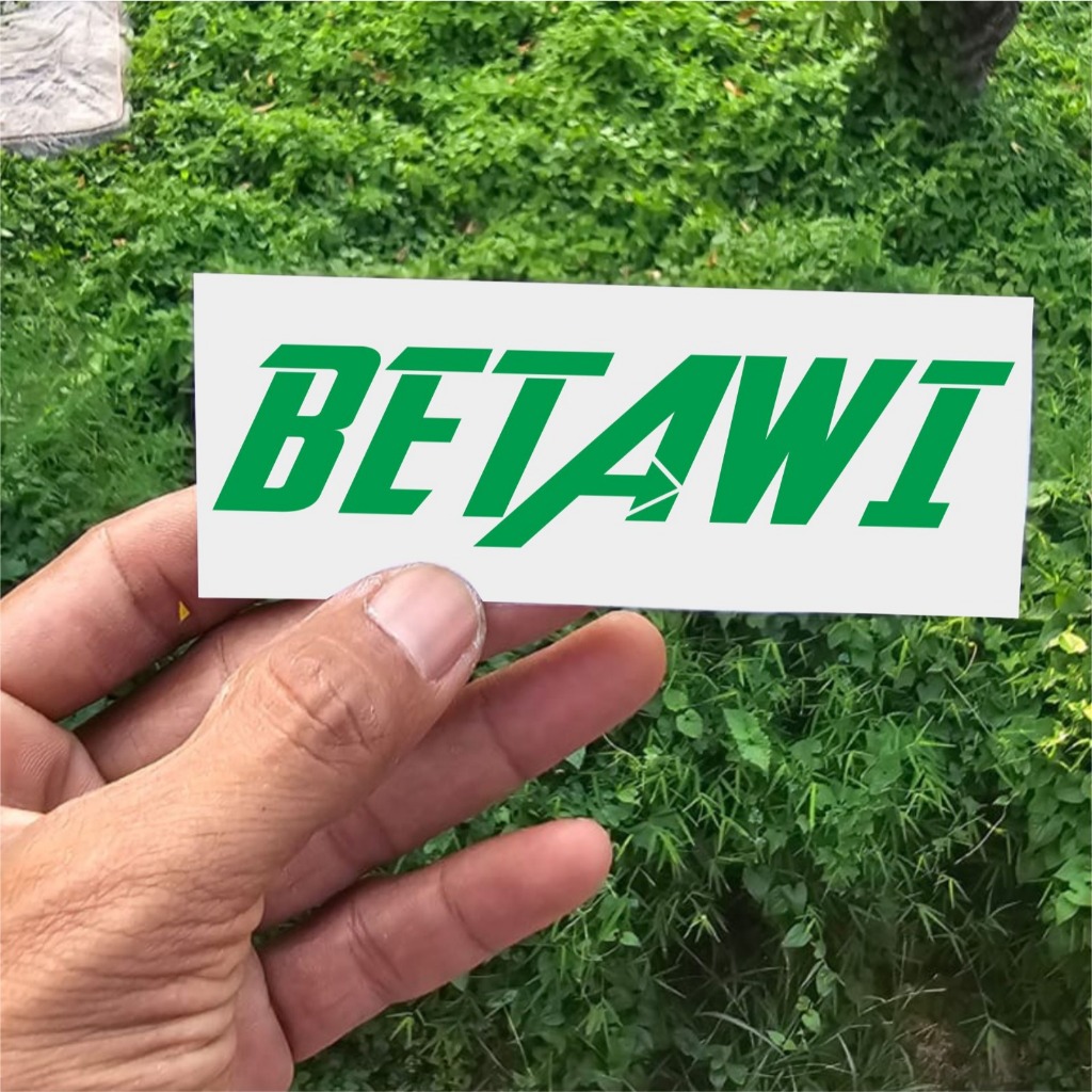 

Cutting sticker BETAWI ukuran 5 x 20 cm bahan vinyl 2