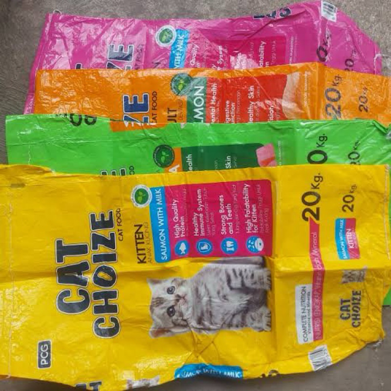 

karung bekas makanan kucing 20kg