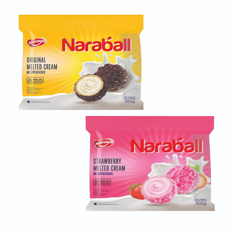 

Naraya Naraball Melted Cream Pack Ori/Straw 300gr