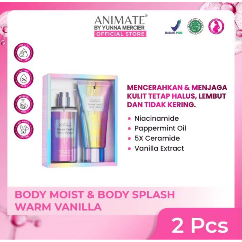 [New] ANIMATE Body Moisture & Splash Warm Vanilla Pcs 2