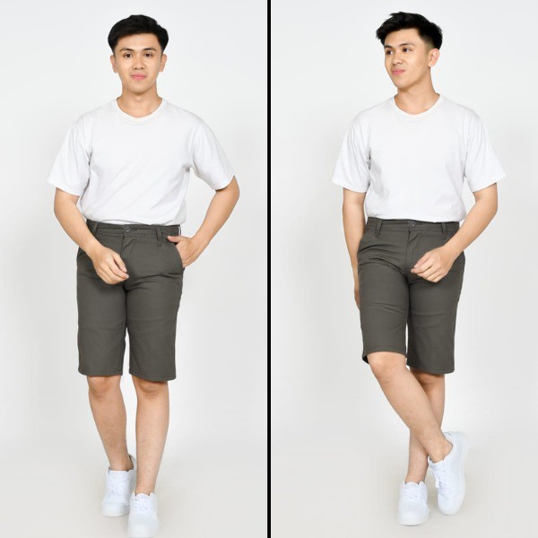 Celana pendek pria chino casual | Celana pendek kanvas | Celana pendek pria