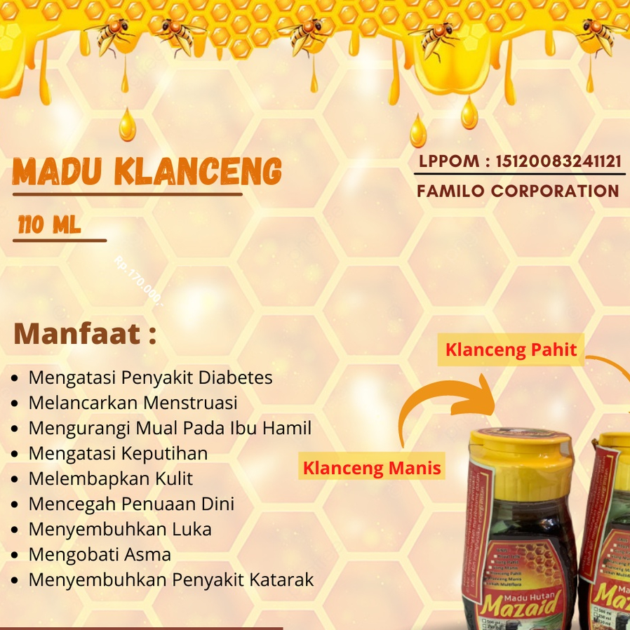 

Madu Hutan Mazaid Jenis Klanceng Manis 100 ml