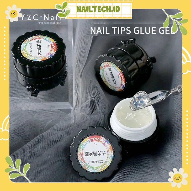 ZYZC Nail Tip Glue / Lem Soft Nail Tip Gel UV / Lem Kuku UV Extension