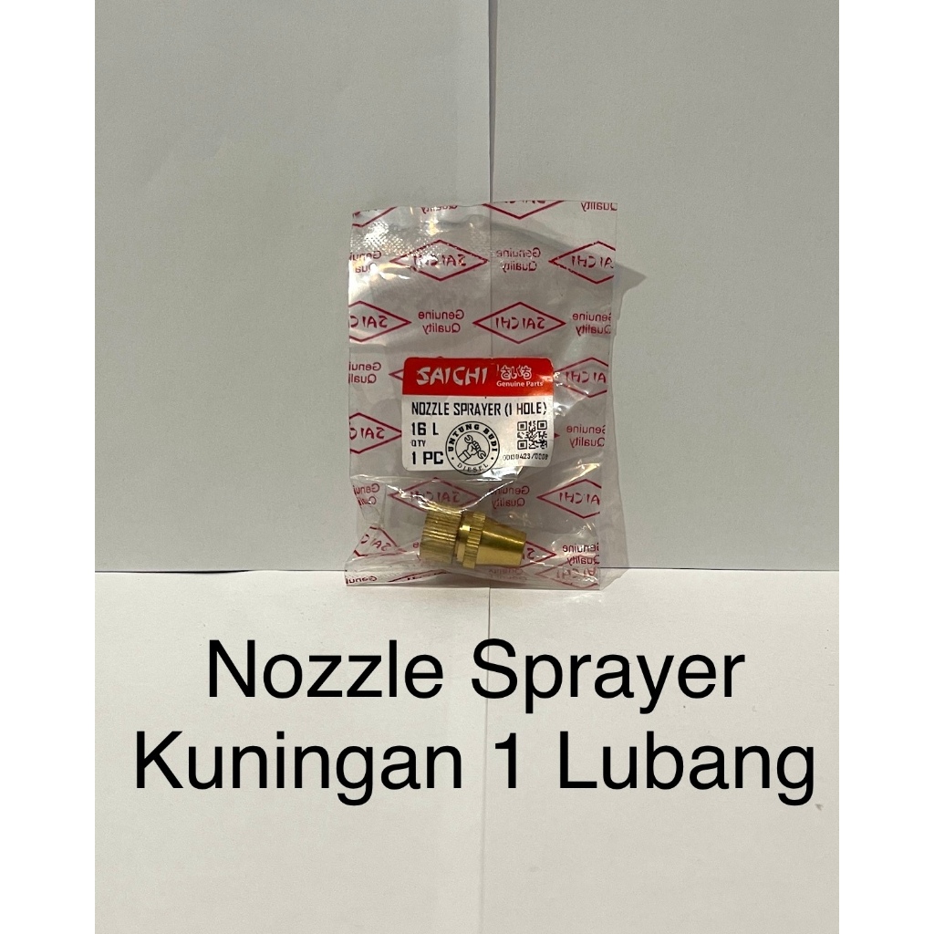 Nozzle Sprayer Kuningan Apollo Saichi 1 Lubang Spuyer Ujung Stik Mesin Semprot Hama