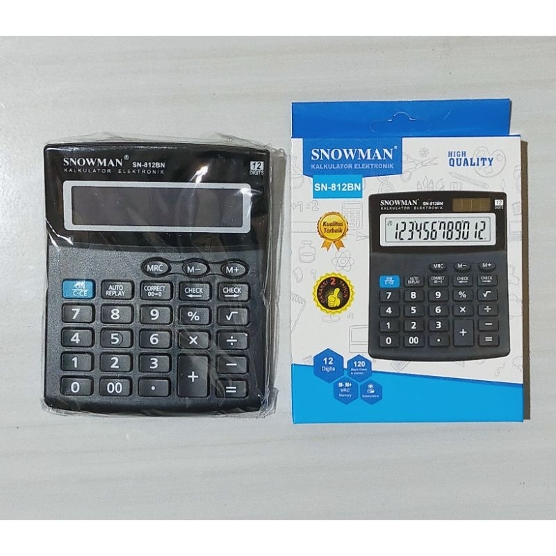 

Kalkulator Elektronik Snowman SN-812BN 12 digits