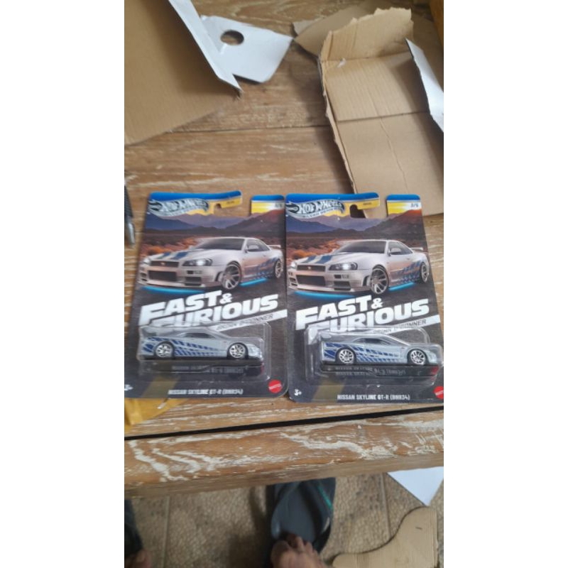 Hot Wheels Take All R34 Brian FnF 3pcs