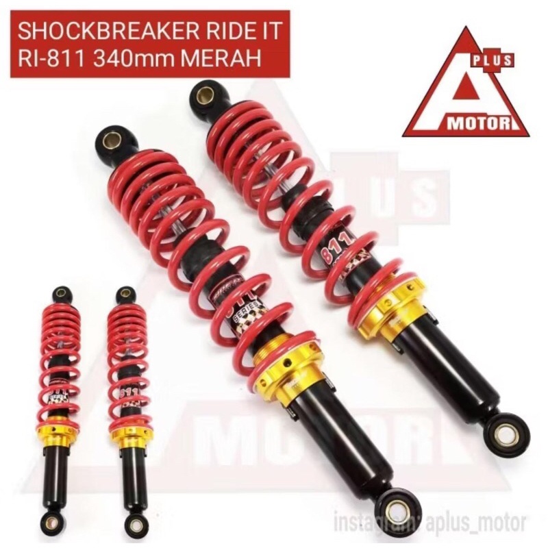 ShockVariasiRideIT811.340mmMerahSkokBelakang34cmRED
