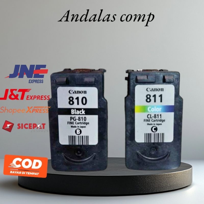 1SET,1PCS TINTA CANON 810+811 CARTRIDGE FOR IP2771/IP2770/MP237/MP245/MP258/MP268/LANGSUNG SIAP PAKA